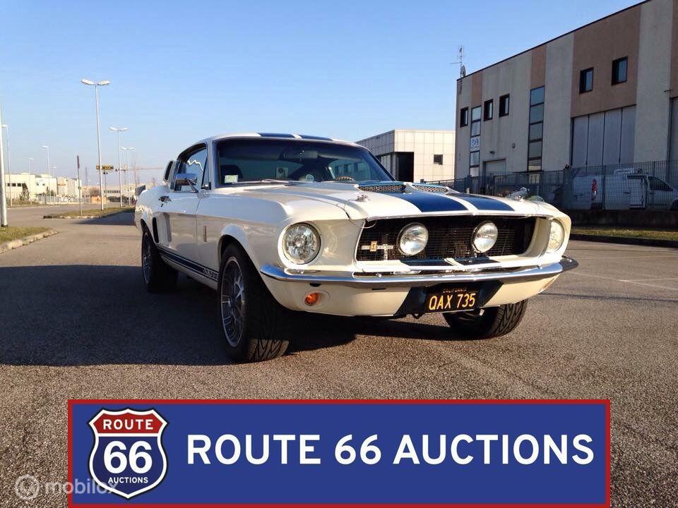 Ford Mustang GT 390 Fastback | 1967 | Route 66 Auctions, Auto's, Oldtimers, Overige carrosserieën, Zwart, Bedrijf, Handgeschakeld