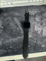 Zwarte smartwatch met siliconen bandje, Ophalen of Verzenden, Gebruikt, Zwart