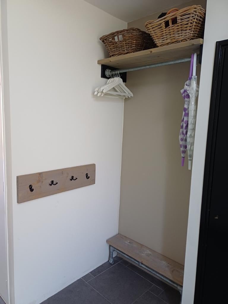 Kapstok hout/stalenbuis, Gebruikt, Minder dan 100 cm, Hout, Ophalen