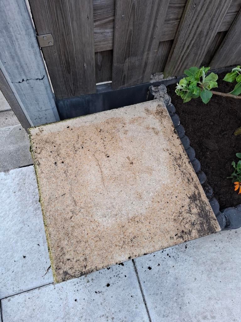 6 Tegels  geel, Tuin en Terras, Ophalen, Overige materialen