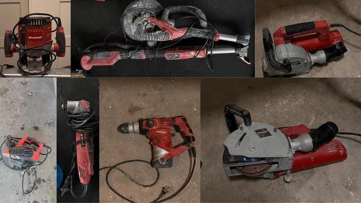 Einhell gereedschap set, Doe-het-zelf en Verbouw, Gereedschap | Boormachines, Gebruikt, Overige typen, 600 watt of meer, Klopboormechanisme