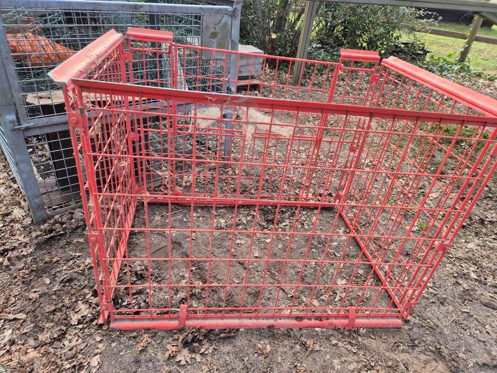 Draadcontainer gitterbak gitter box draadbox gitterbox klep, Ophalen, 100 cm of meer, 60 cm of meer, Overige typen