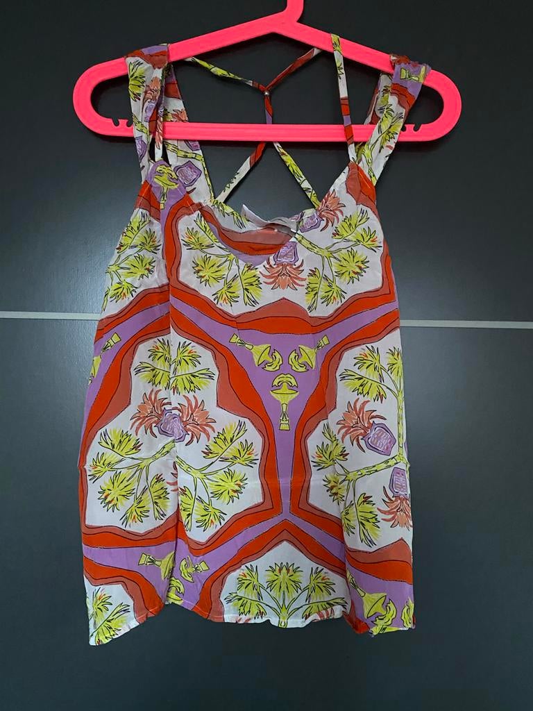 POM Amsterdam topje met kleurrijke print, Kleding | Dames, Overige kleuren, Maat 42/44 (L), Ophalen of Verzenden, Zo goed als nieuw