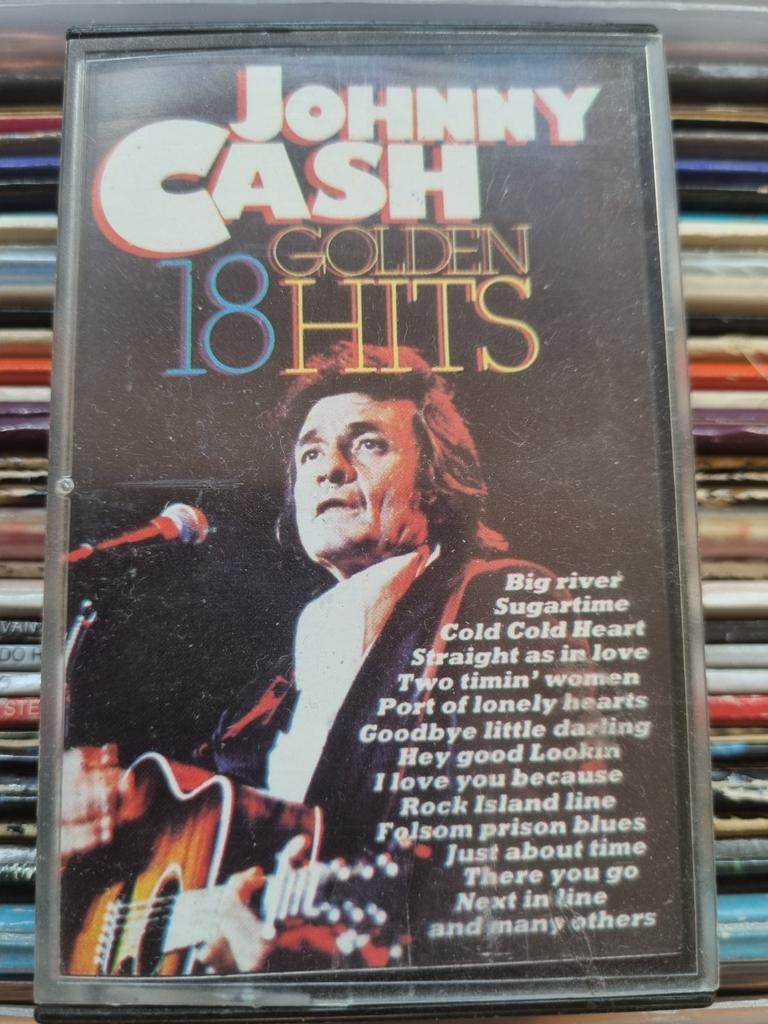 Johnny Cash - Golden 18 Hits Cassette, Gebruikt, 1 bandje, Ophalen of Verzenden, Origineel