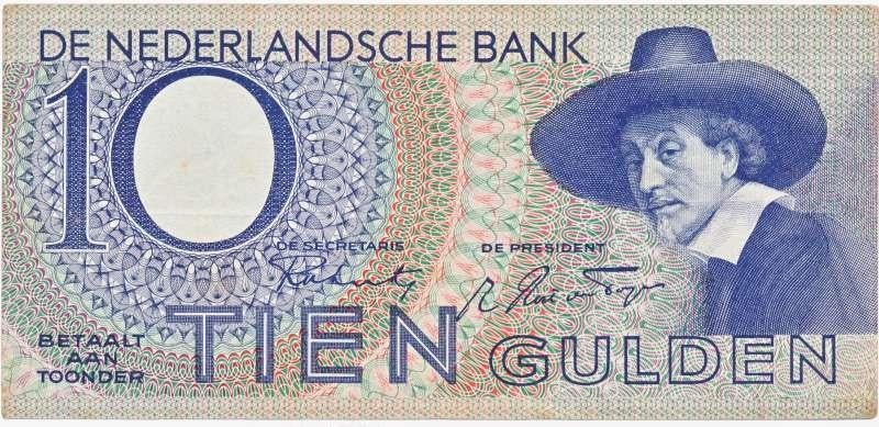 Nederland 10 gulden 1943 I Staalmeesters, Postzegels en Munten, Bankbiljetten | Nederland, Ophalen of Verzenden, 10 gulden, Los biljet