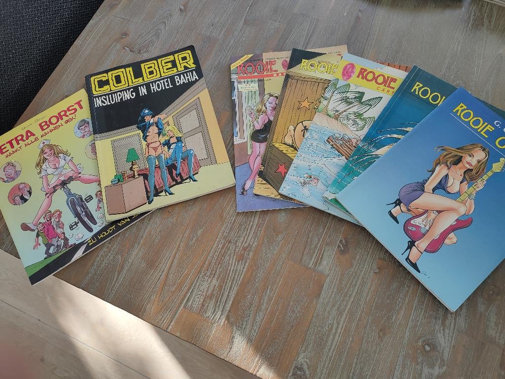 Erotische stripboek rooie oortjes petra borst colber, Meerdere stripboeken, Ophalen, Zo goed als nieuw