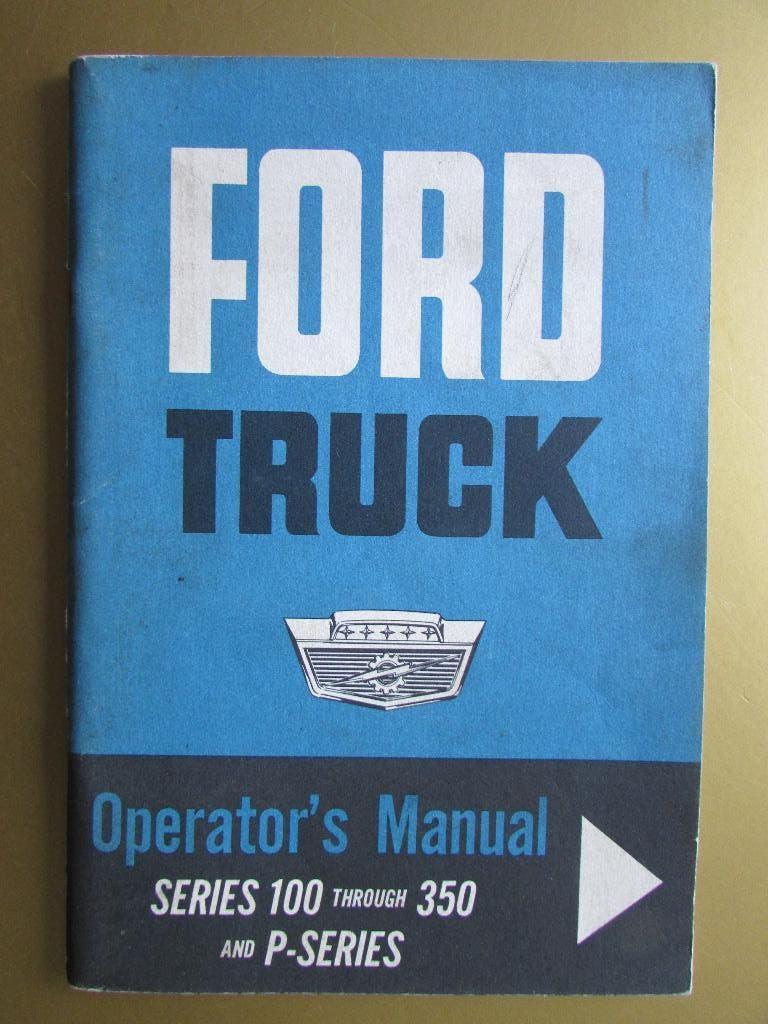 1963 Ford truck series 100 t/m 350 owner's manual, Engels, Ophalen of Verzenden