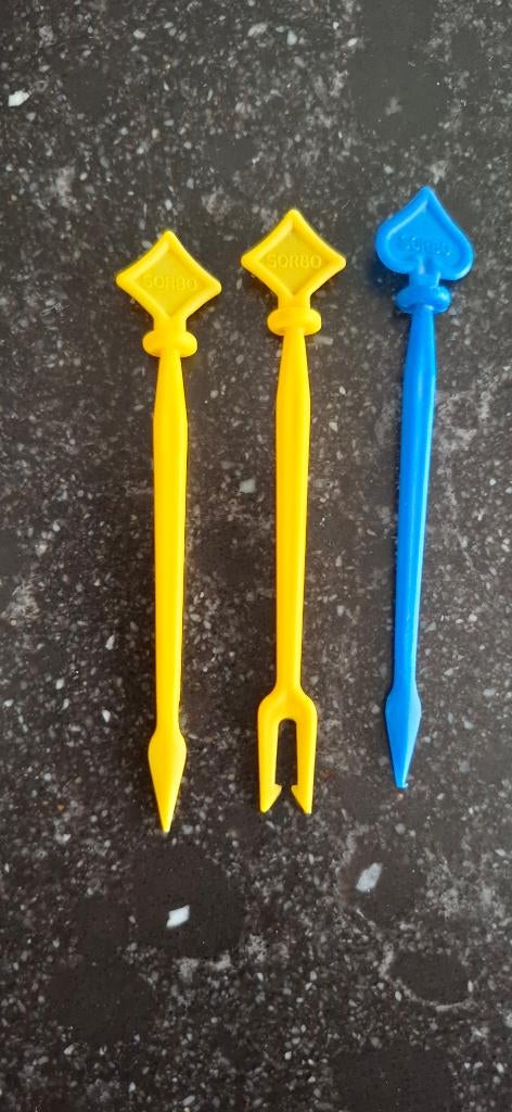 Vintage sorbo cocktail prikkers kaasprikkers, Ophalen of Verzenden, Zo goed als nieuw, Gebruiksvoorwerp