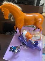 Drie paardjes een grote en een kleine en trailer, Ophalen of Verzenden