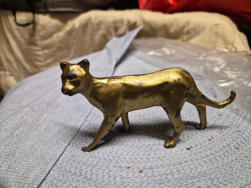 Zwaar Koperen beeldje van franklin mint 1986, Ophalen of Verzenden, Koper