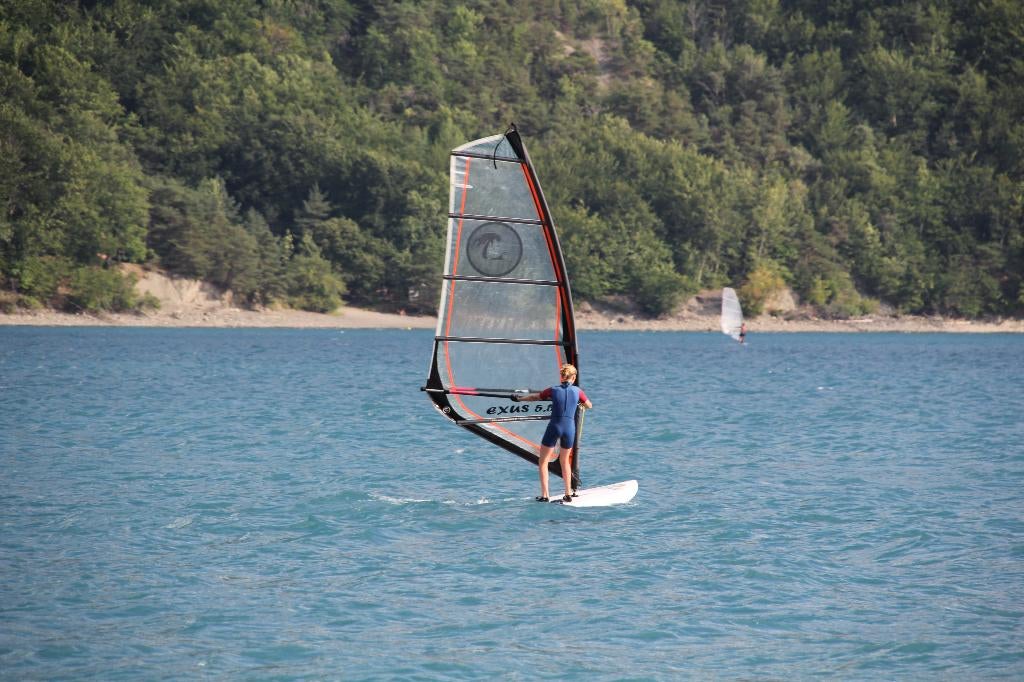 Surfzeil 5,5 m2 incl. mast, mastverlenger en mastvoet., Ophalen, Zeil, 5 tot 7 m², Gebruikt