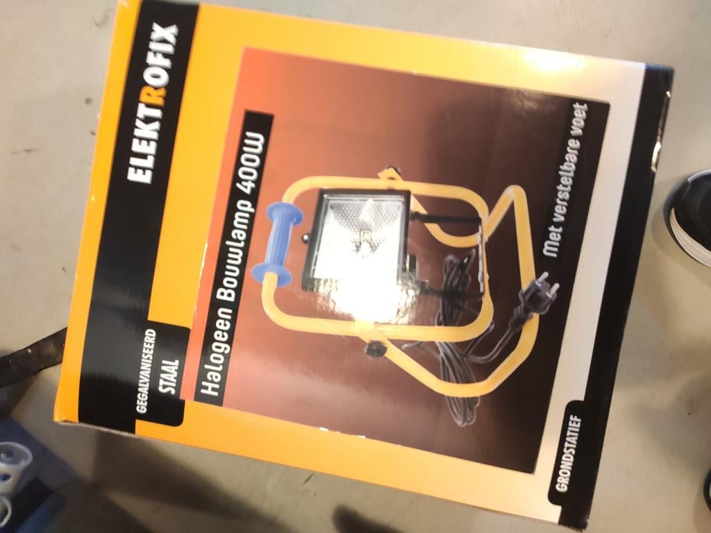 Bouwlamp, Ophalen, Zo goed als nieuw
