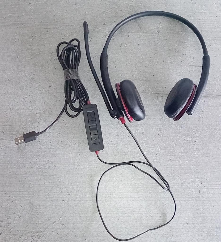 Plantronics Blackwire C320-M headset, Audio, Tv en Foto, Koptelefoons, Overige merken, Surround, Zo goed als nieuw, Op oor (supra aural)