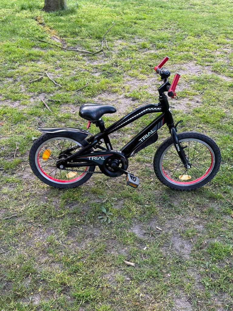 jongensfiets alpina trial 16 inch, Fietsen en Brommers, Fietsen | Jongens, Ophalen, Zo goed als nieuw, 16 inch, Handrem