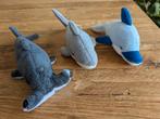 Pluche zeedieren: hamerhaai, haai en dolfijn, Overige karakters, Overige typen, Ophalen of Verzenden, Zo goed als nieuw