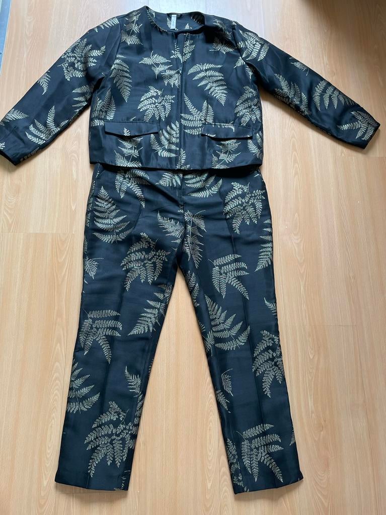 Sissy-Boy Zwart 2 delig  pak met gouden bladprint, Kleding | Dames, Jasjes, Kostuums en Pakken, Ophalen of Verzenden, Gedragen