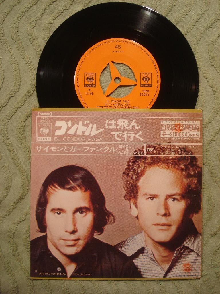 Simon and Garfunkel 7" Vinyl Single: El condor pasa (Japan), Cd's en Dvd's, Vinyl Singles, 7 inch, Single, Ophalen of Verzenden