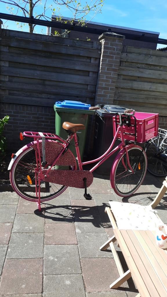 Super mooie roze panter omafiets dames in zeer goede staat, Fietsen en Brommers, Ophalen, Zo goed als nieuw