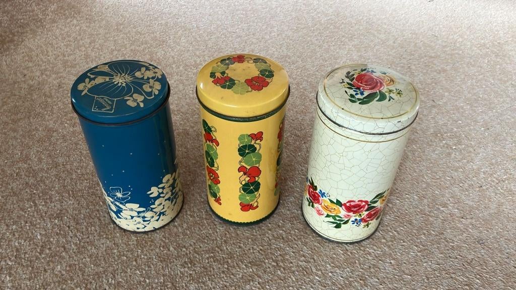 Beschuitbussen, Verzamelen, Blikken, Ophalen of Verzenden, Gebruikt, Beschuit, Overige merken