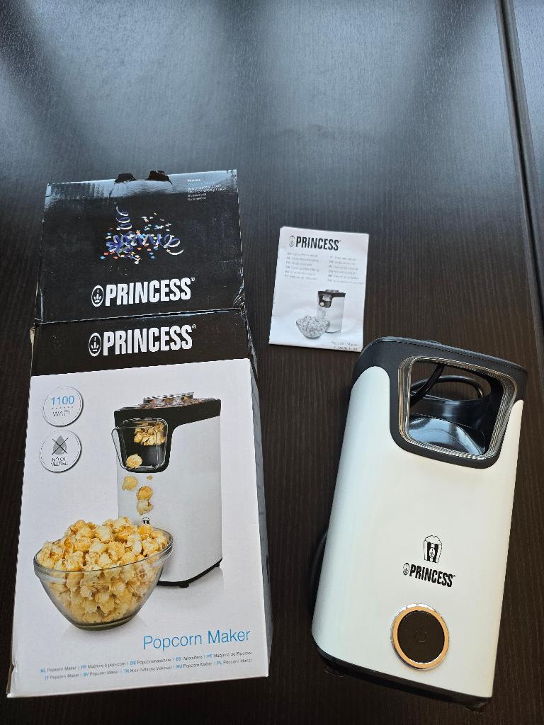 Popcorn machine, Huis en Inrichting, Keuken | Keukenbenodigdheden, Overige typen, Ophalen of Verzenden, Zo goed als nieuw, Wit
