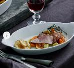 Pillivuyt porselein schaaltjes ovaal wit 4 stuks, Ophalen of Verzenden, Overige stijlen, Porselein, Schaal of Schalen