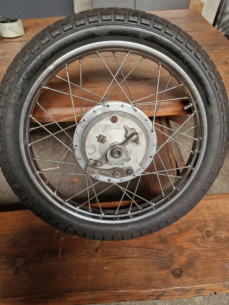 Kreidler Achterwiel 160 mm Leleu, compleet. Mooi chroom!!, Ophalen of Verzenden, Overige typen