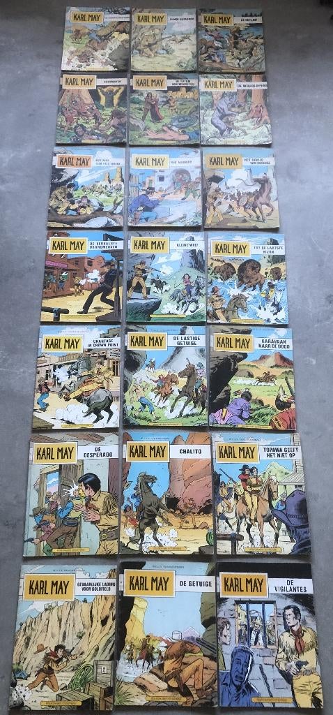 WILLY VANDERSTEEN - KARL MAY - 21 ALBUMS, Meerdere stripboeken, Ophalen of Verzenden, Zo goed als nieuw, Willy Vandersteen