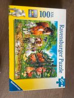 Ravensburger puzzel 100 stukjes boerderijdieren, Ophalen, 10 tot 50 stukjes, Gebruikt, 6 jaar of ouder