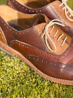 Floris van Bommel leren brogue schoenen – maat 44,5, Ophalen, Bruin, Gedragen, Veterschoenen