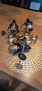 3 Shimano 8000D molens met 5 extra spoelen, Ophalen of Verzenden, Gebruikt