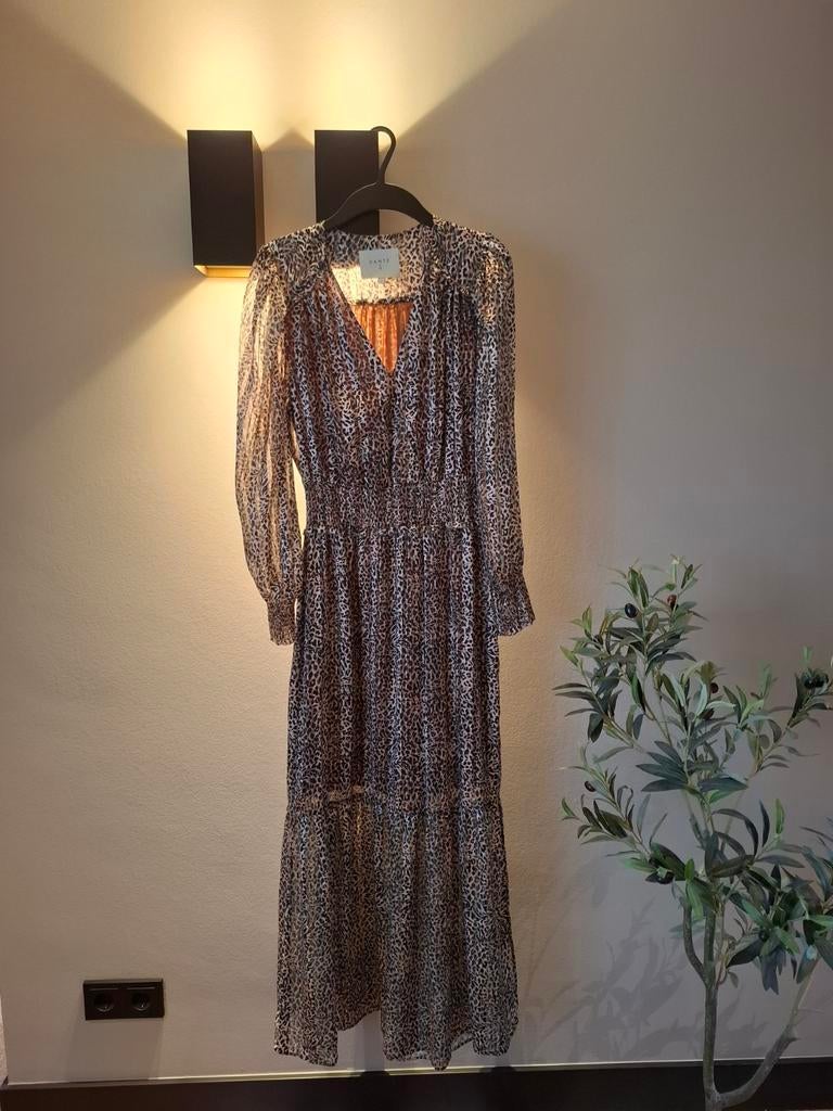 Dante 6 Jurk met Luipaardprint - Maat S, Kleding | Dames, Dante 6, Bruin, Ophalen of Verzenden, Zo goed als nieuw