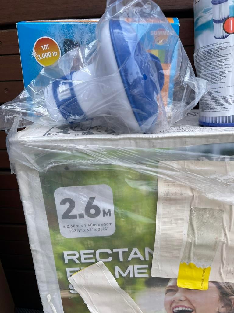 Zwembad Intex 2.60 x 1.60 x 0.65, Tuin en Terras, Zwembaden, Zo goed als nieuw, Opzetzwembad, Minder dan 80 cm, 200 tot 400 cm