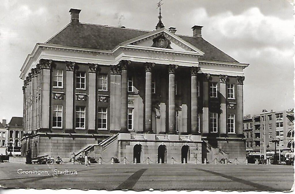 Groningen- -Stadhuis., Verzenden, 1960 tot 1980, Gelopen, Groningen