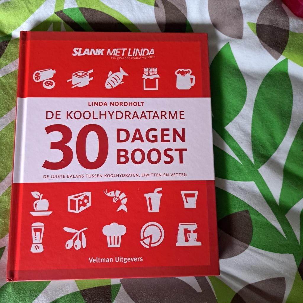 Slank met Linda: De Koolhydraatarme 30 Dagen Boost, Boeken, Ophalen of Verzenden, Zo goed als nieuw, Dieet en Voeding, Linda Nordholt