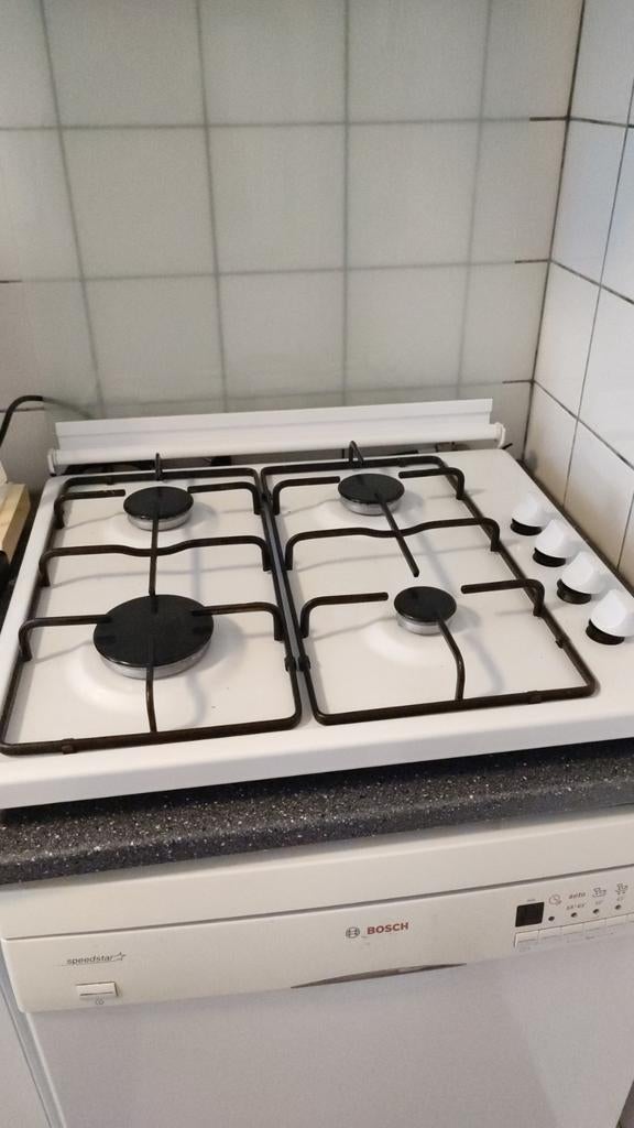 4 pits gaskookplaat, Zo goed als nieuw, Gas, Vrijstaand, 4 kookzones