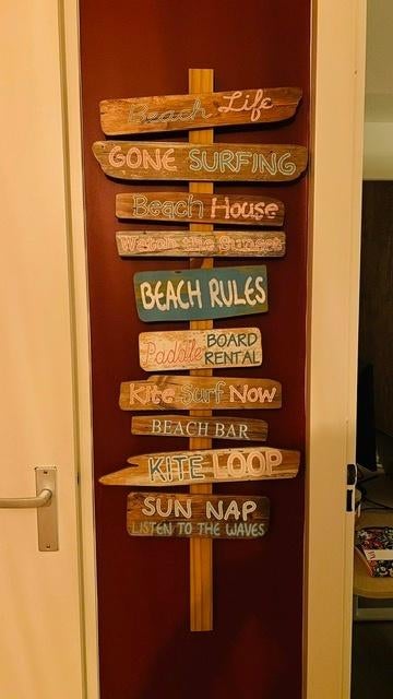 Wall hanging, Huis en Inrichting, Ophalen, Hout, Meerkleurig, Modern