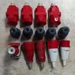 15 krachtstroomstekkers en contactdozen 16A, Ophalen of Verzenden, Zo goed als nieuw, Stekker