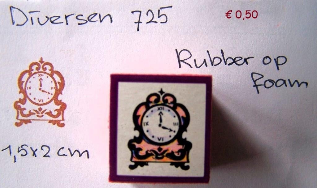 Diversen 725 Rubber op foam, Ophalen of Verzenden, Gebruikt, Overige typen