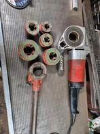 Ridgid 600 Draadsnijmachine met diverse snijkoppen, Ophalen of Verzenden, Gebruikt