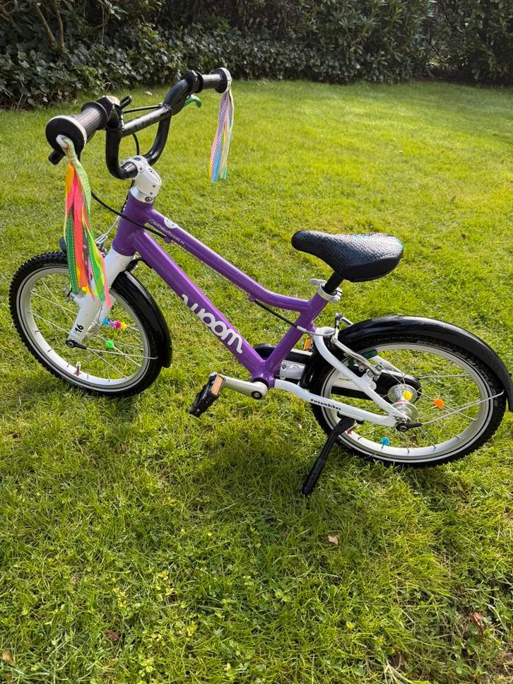 Woom 3 kinderfiets paars, Fietsen en Brommers, Fietsen | Kinderfietsjes, Zo goed als nieuw, 16 tot 20 inch, Ophalen of Verzenden