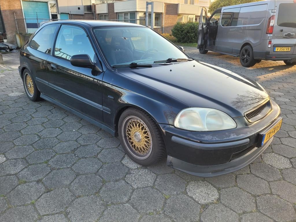 Honda Civic EK 1.4 I 1998 Zwart, Auto's, Honda, Particulier, Civic, Benzine, Hatchback, Handgeschakeld, Origineel Nederlands, Zwart
