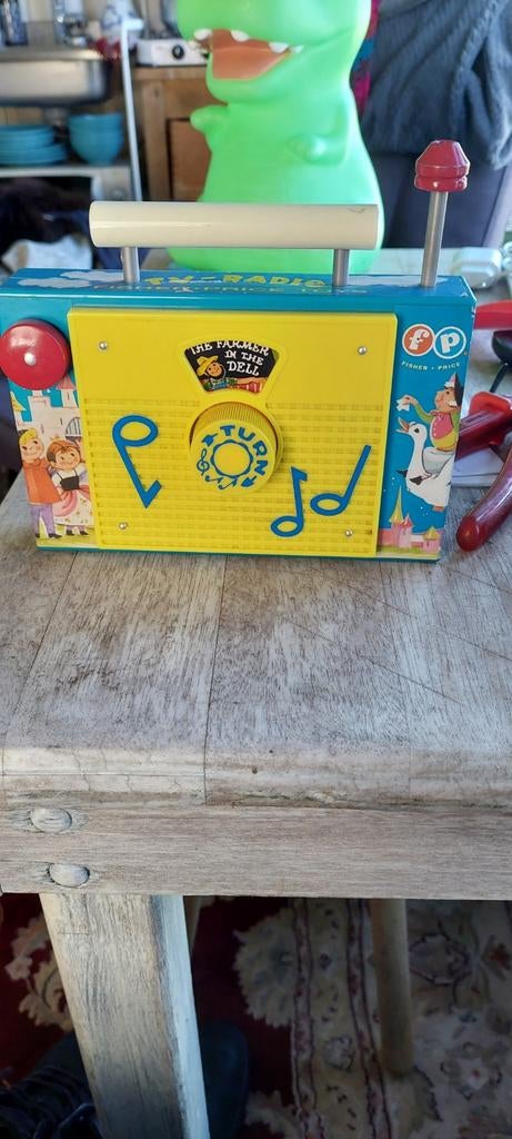 Vintage Fisher-Price Speeldoos 60er jaren, Ophalen of Verzenden, Gebruikt, Overige typen, Met geluid