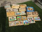 veel grote houten puzzels en losse speel blokken, Ophalen, Gebruikt, Overige typen
