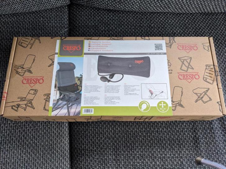 Crespo lendesteun, Huis en Inrichting, Woonaccessoires | Kussens, Nieuw, Zwart, Rechthoekig, Ophalen