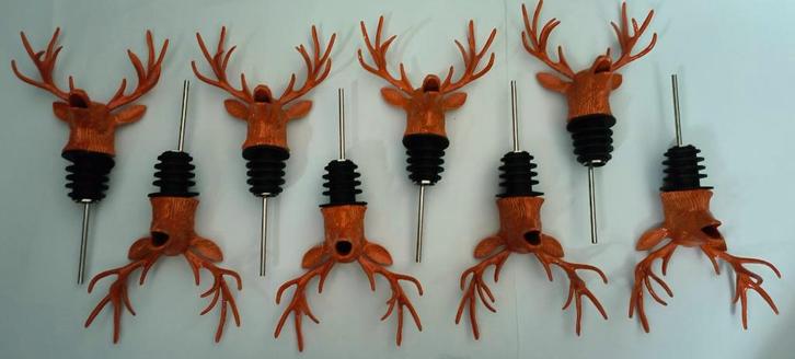 Jägermeister metalen schenktuit(hertenkop), Verzamelen, Merken en Reclamevoorwerpen, Nieuw, Gebruiksvoorwerp, Ophalen of Verzenden