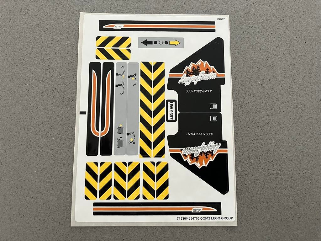 LEGO Technic 9397 Logging Truck Stcikervel, Kinderen en Baby's, Speelgoed | Duplo en Lego, Ophalen of Verzenden, Nieuw, Lego