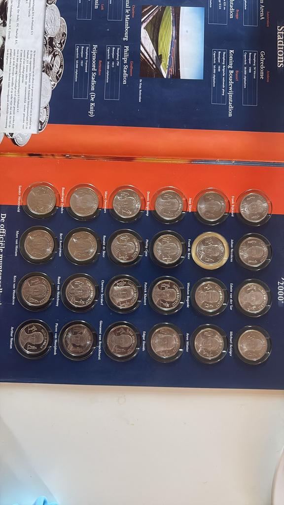 Knvb munten verzameling jaar 2000, Ophalen of Verzenden, Nederland, Munten