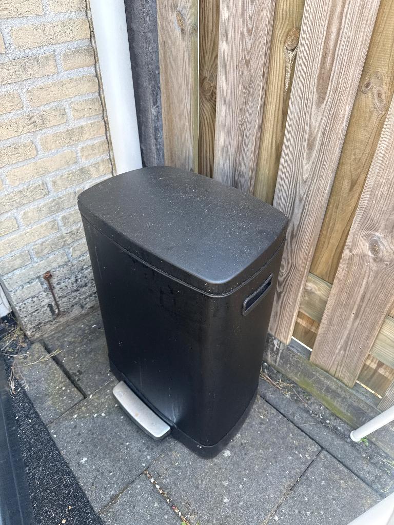 Prullenbak, Ophalen, Kunststof, Met pedaal, 40 liter of meer