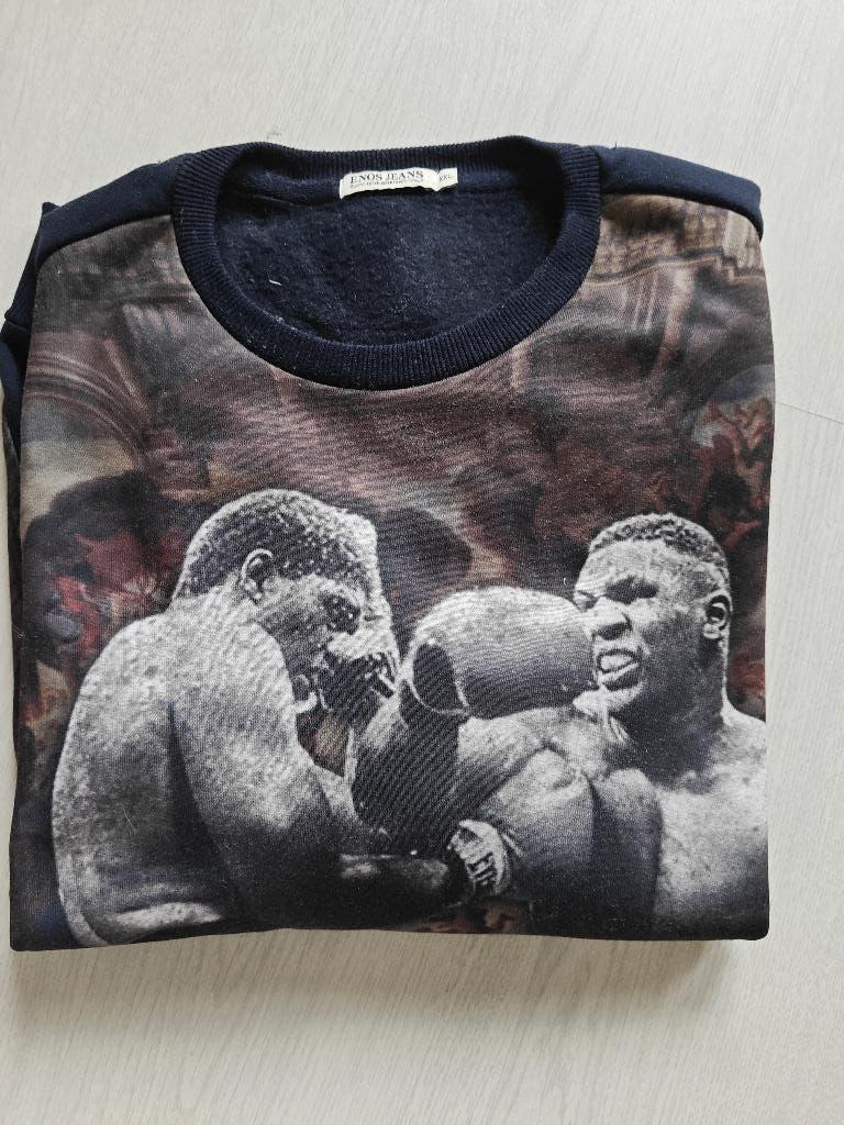 Mike Tyson trui sweater maat XL enos jeans, Ophalen, Blauw, Maat 56/58 (XL), Zo goed als nieuw