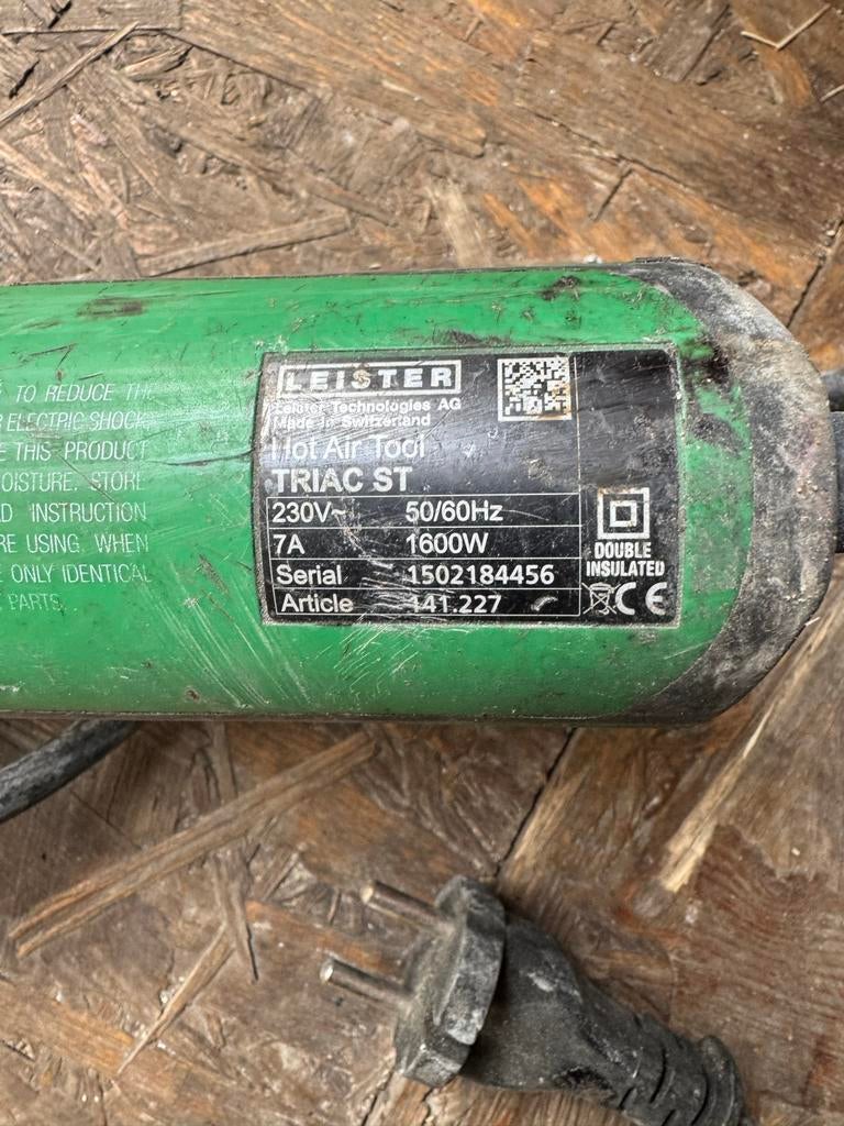Leister Triac ST hetelucht lasapparaat voor dakbedekking, Ophalen, Gebruikt, 150 tot 250 ampère, Overige typen